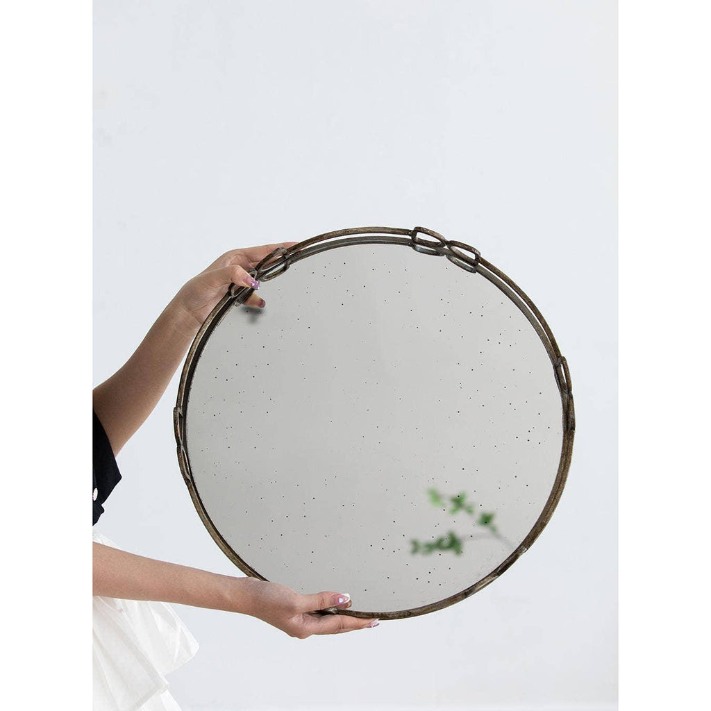 Round Mirror Tray - Large