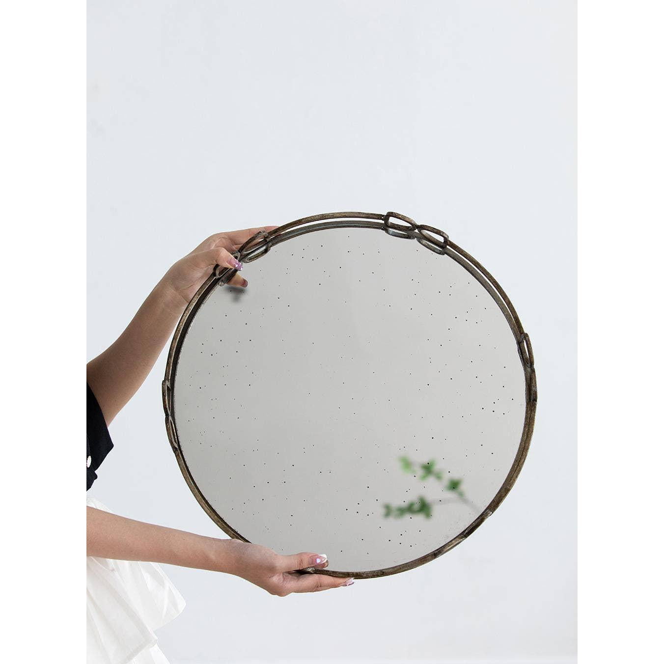 Round Mirror Tray - Large