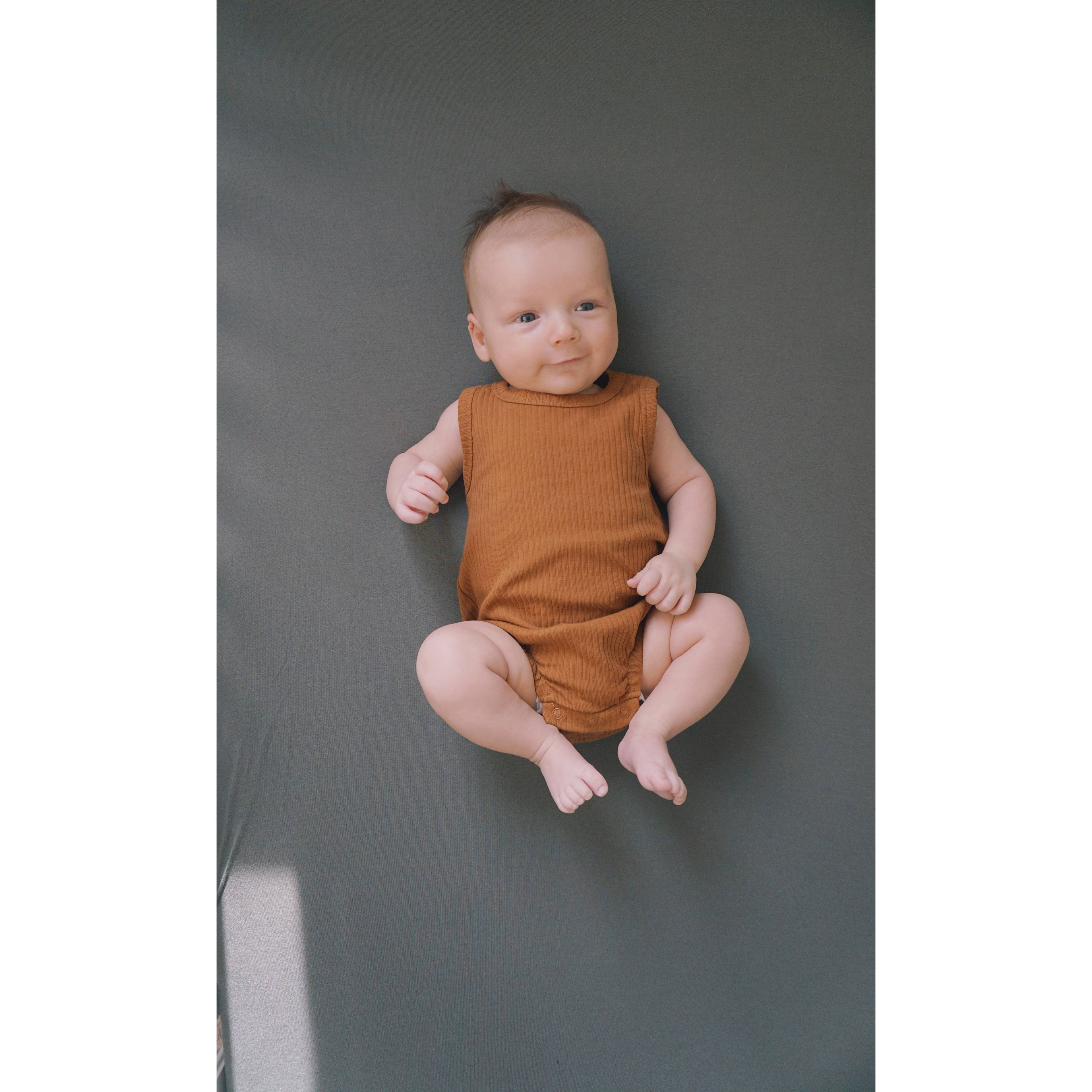 Presley, Organic Ribbed Bodysuit