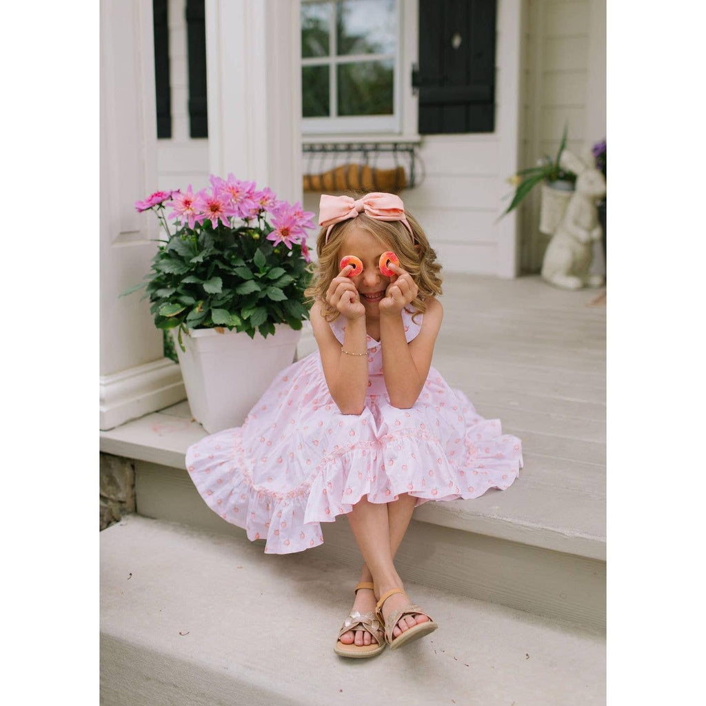 Lara Poplin Dress in Peach of my Heart