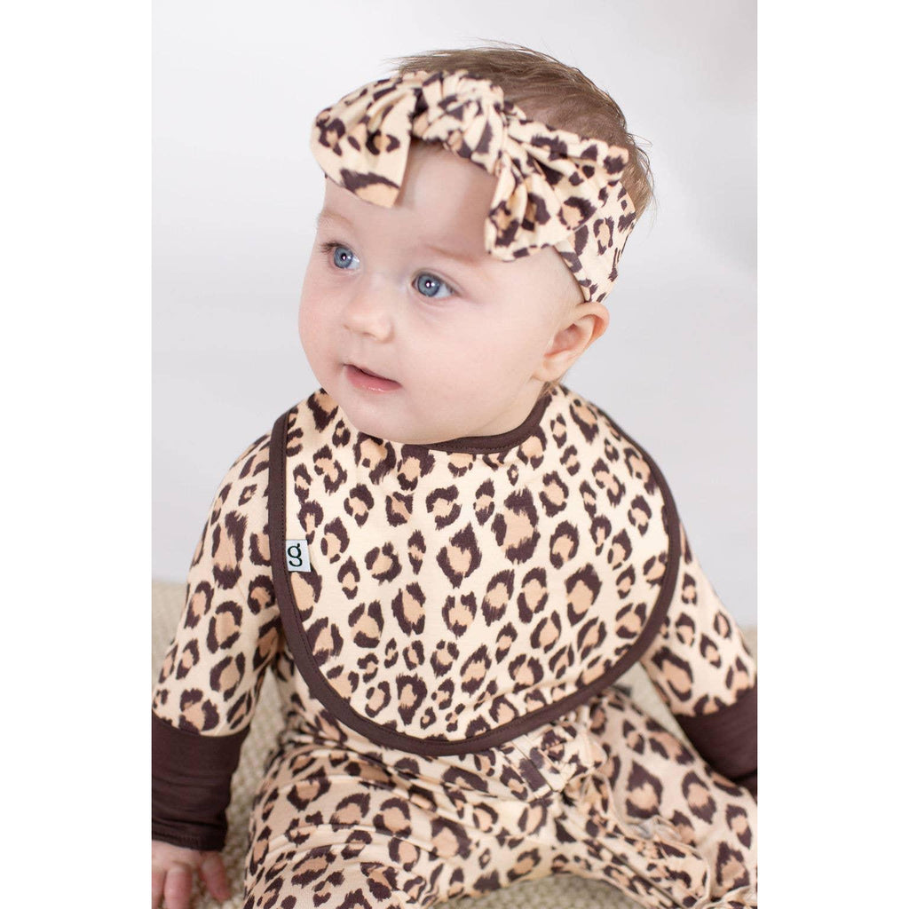 Bib Set of 2, Classic Leopard