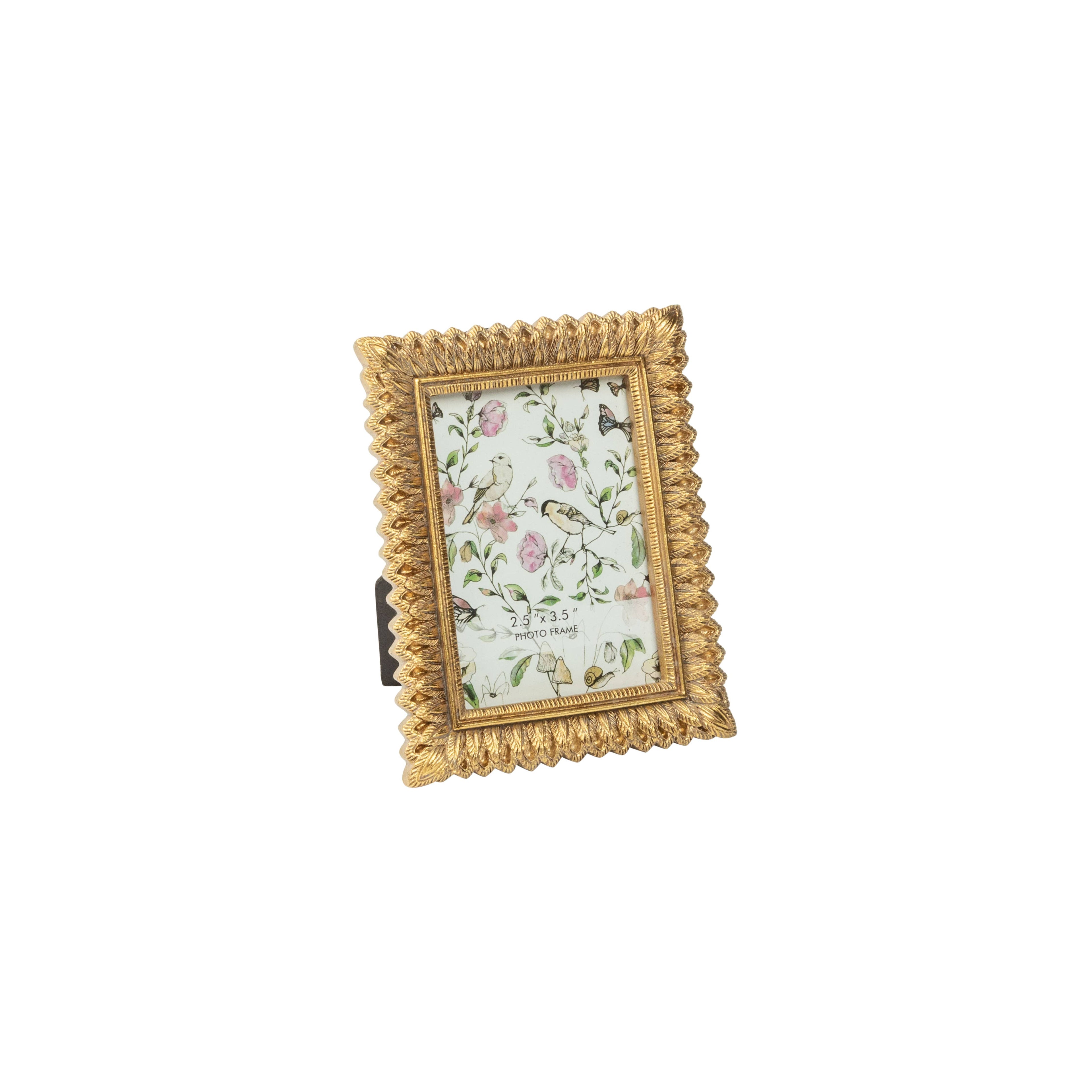Mini Gold Feather Frame
