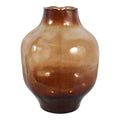 13x8" Glass Vase, Brown