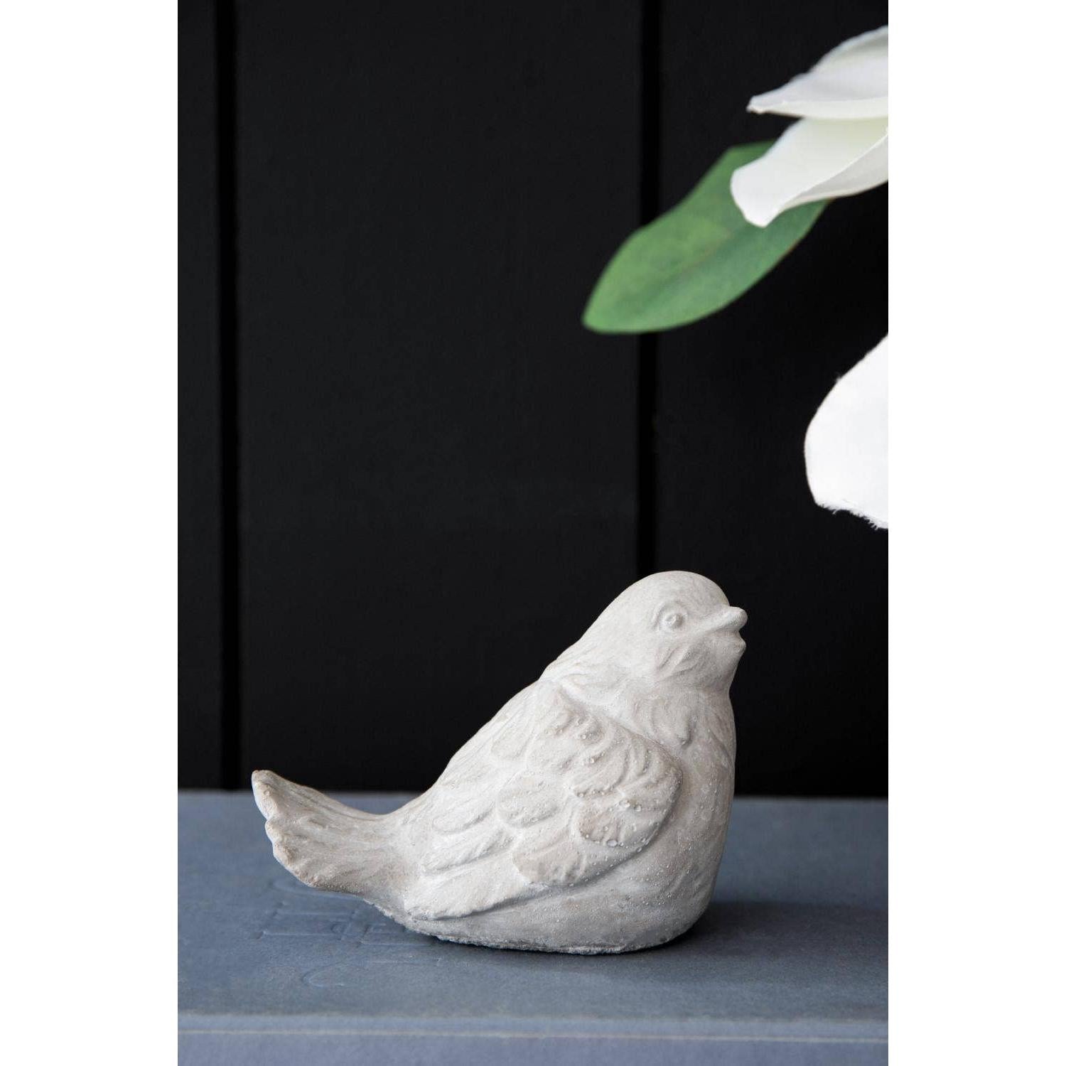 Lovebirds Cement Figurines, Set of 2