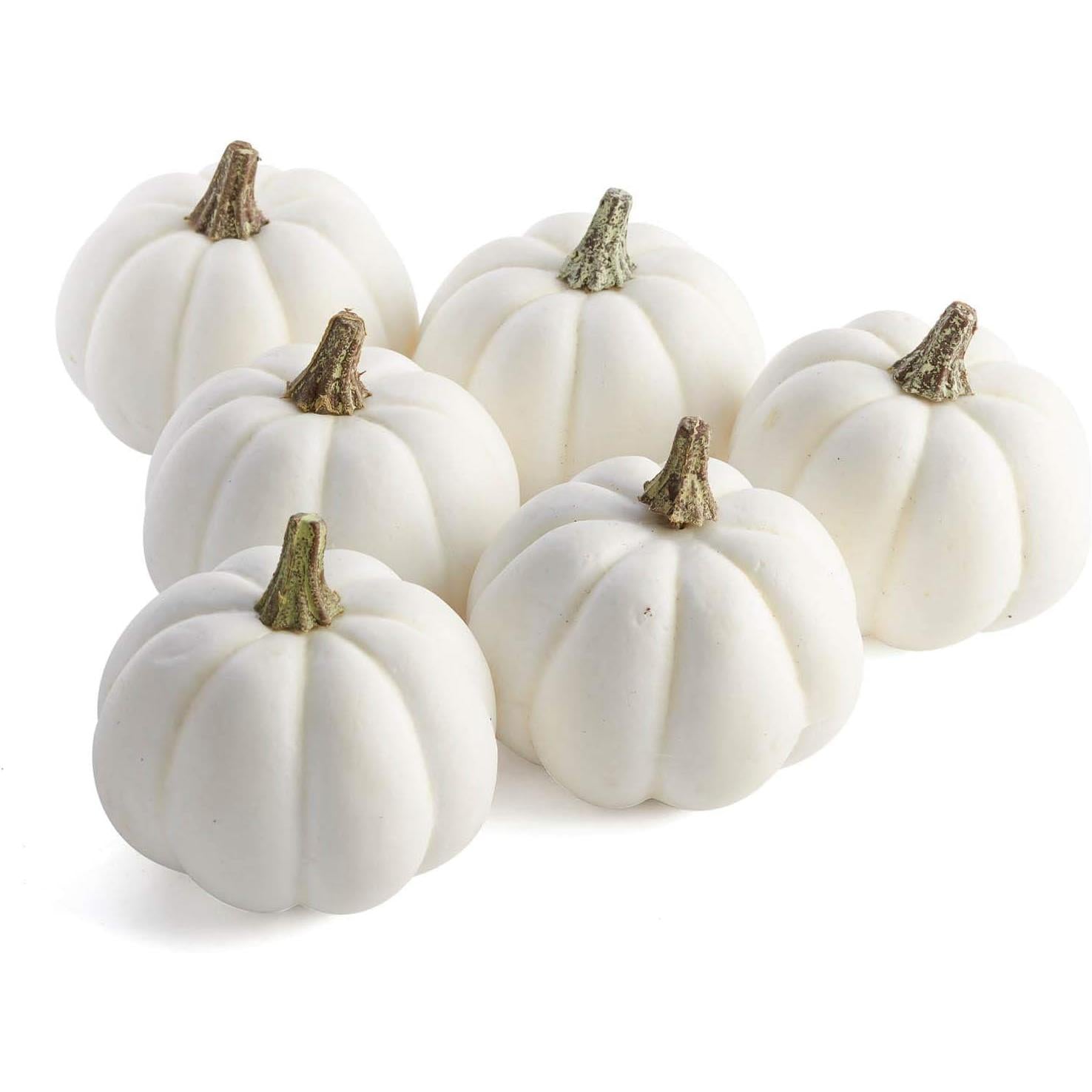 Whitewashed Mini Pumpkins (Bag of 6)