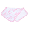 Baby Bows Printed Ruffle Burp Cloth