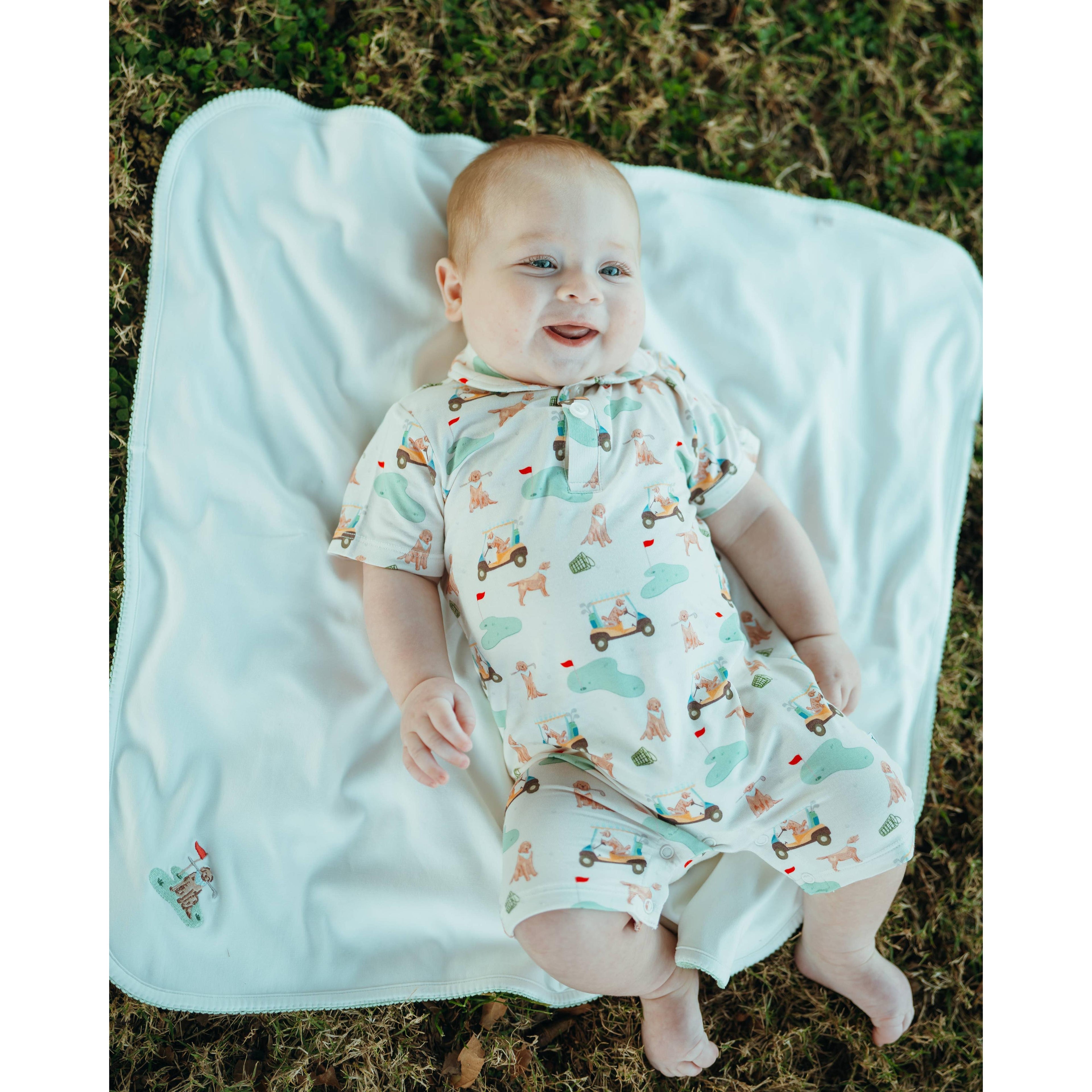 Short Sleeve Polo Romper