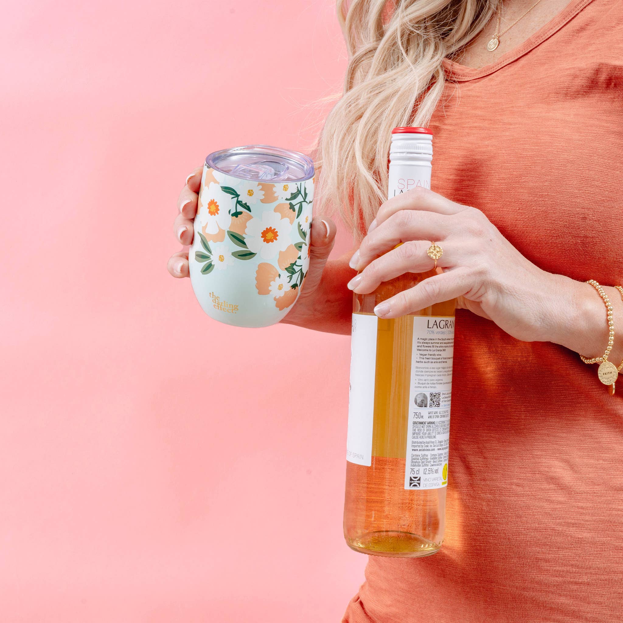 Wine Tumbler - Flower Talk