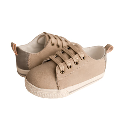 Lennon Khaki Nubuck Sneaker (Toddler)