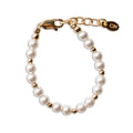 Cherished Moments Brynn, Girls 14K Gold-Plated Pearl Baby Bracelet Children's Jewelry