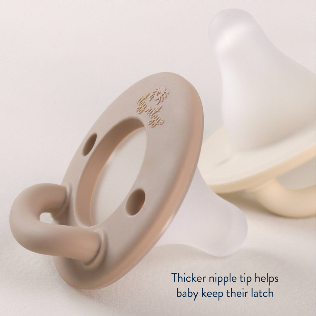 Latch & Soothe Breastlike Pacifier - Taupe
