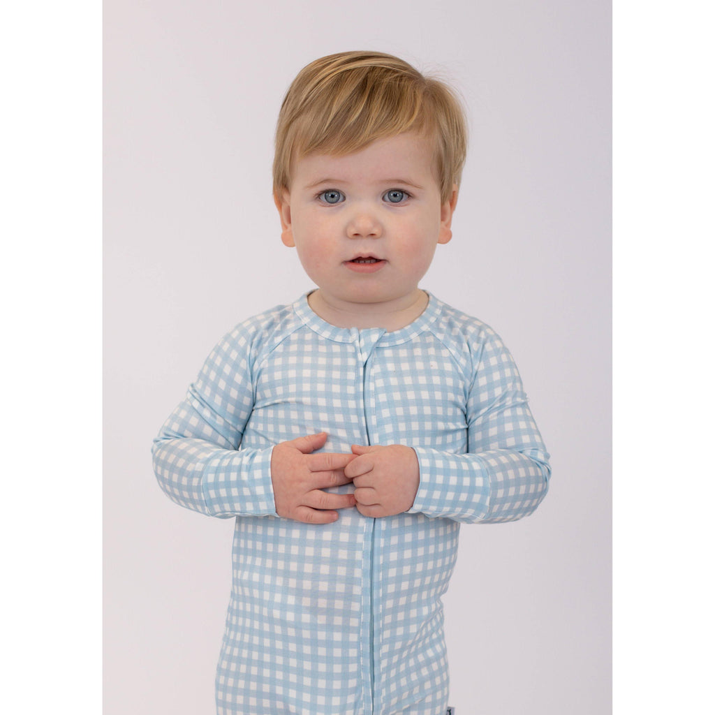 LS Convertible Zip, Blue Gingham | Baby Shower Emma Hughes