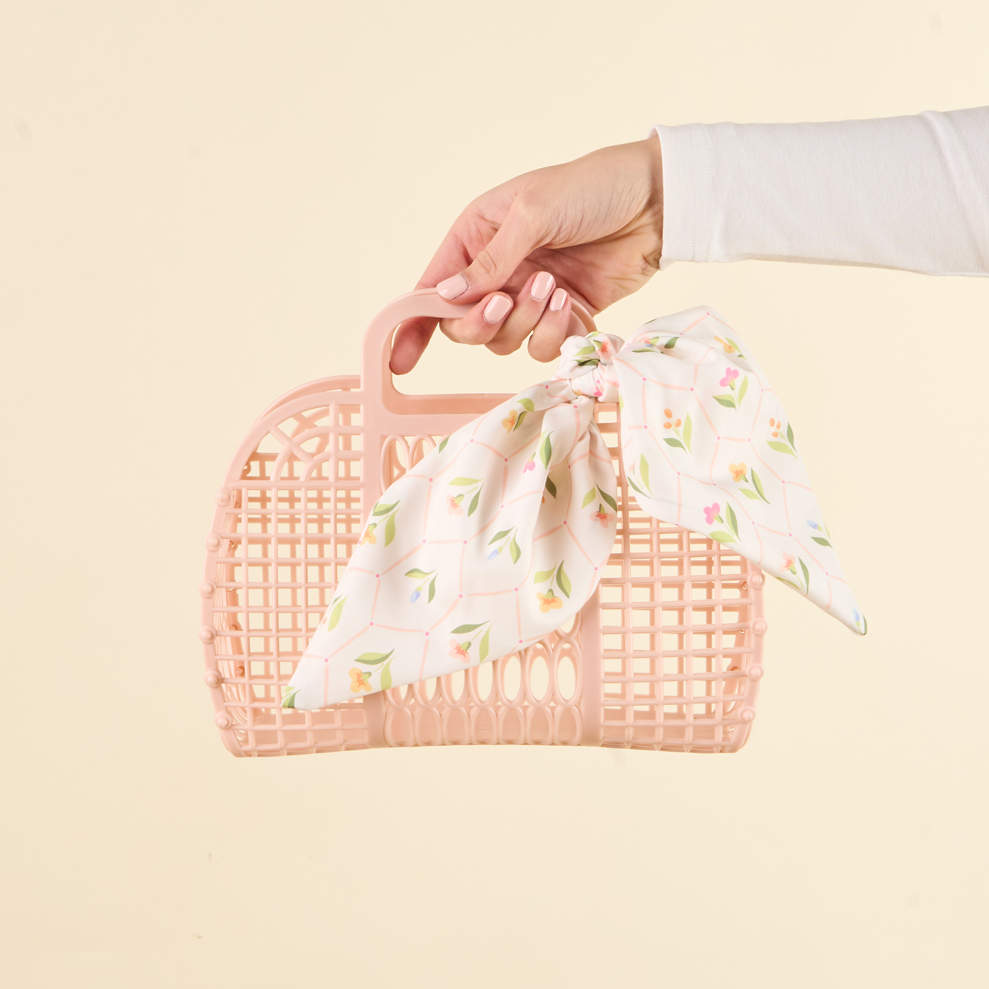 So-Jelly Basket-Blush w/ Handpicked For You Scarf