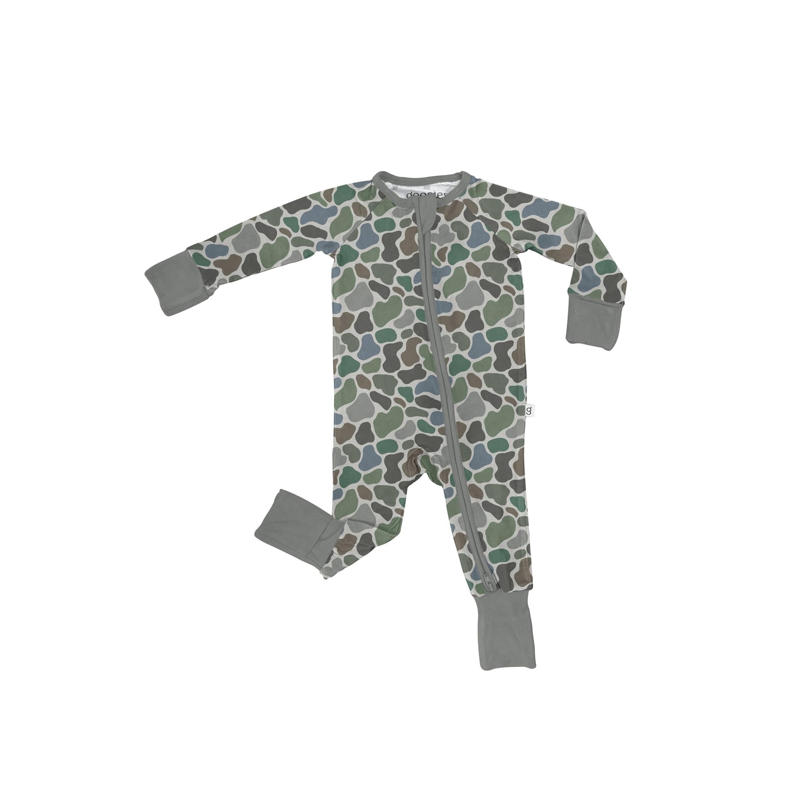 Convertible Zip PJ, Pebble Camo | Baby Shower Savanna Pitts