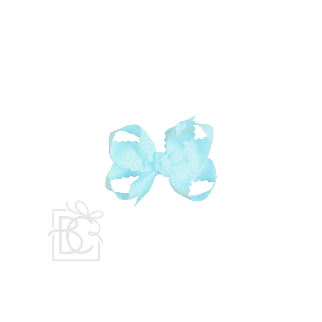 Scalloped Edge Grosgrain Hair Bow