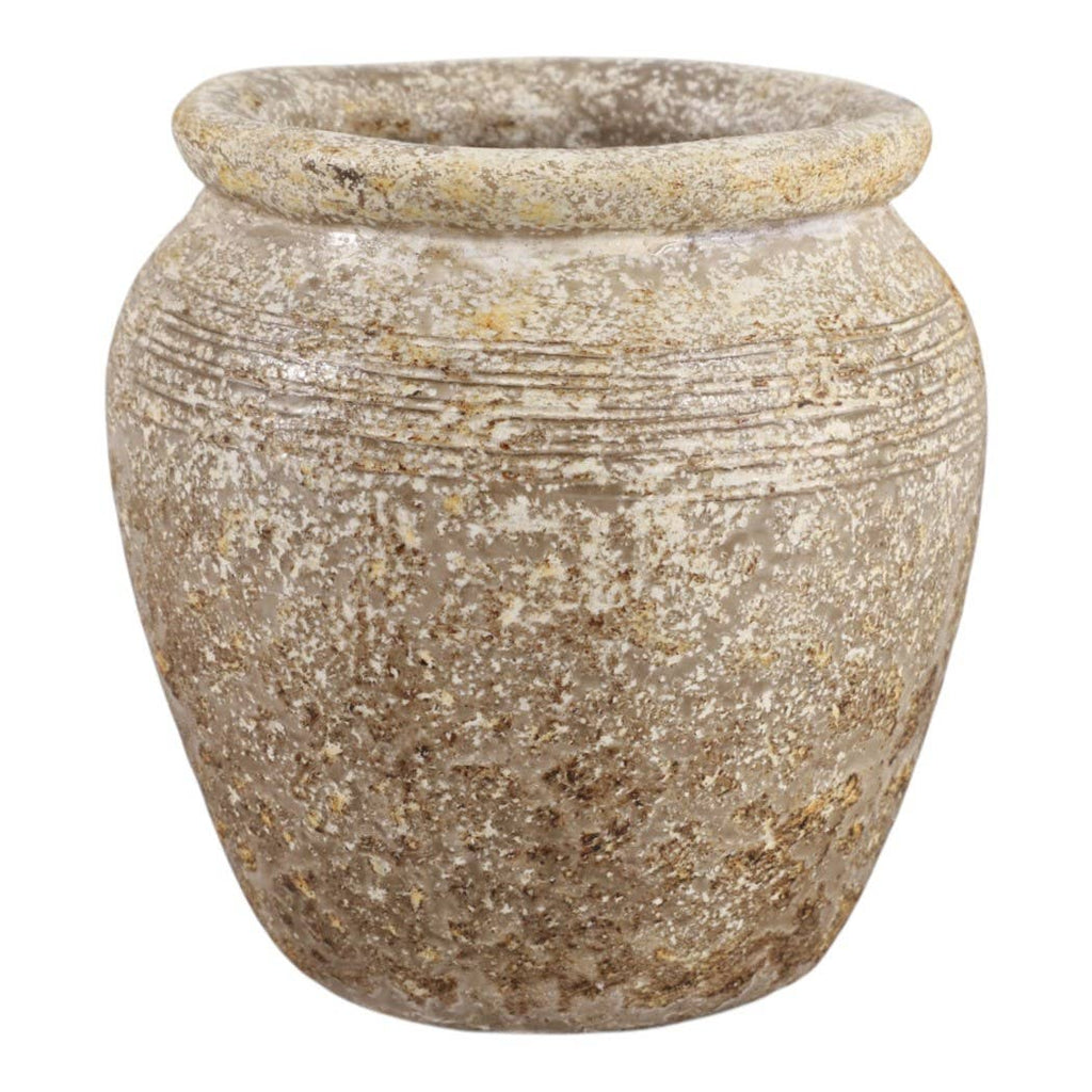 Decorative Vase - Brown/Gold Terracotta Bud Textured, 5.25 in.