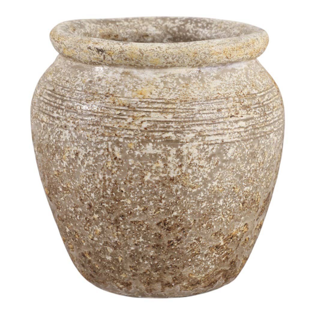 Decorative Vase - Brown/Gold Terracotta Bud Textured, 5.25 in.