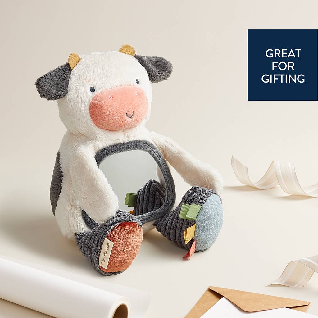 Carmen The Cow - Itzy Bitzy Mirror Travel + Tummy Time Toy