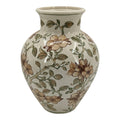 Decorative Vase - Brown/Green Ceramic Cherry Blossom 10.25in