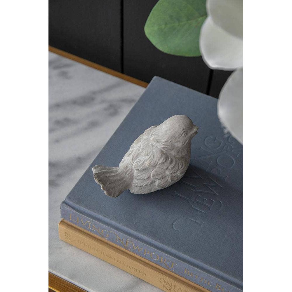 Lovebirds Cement Figurines, Set of 2