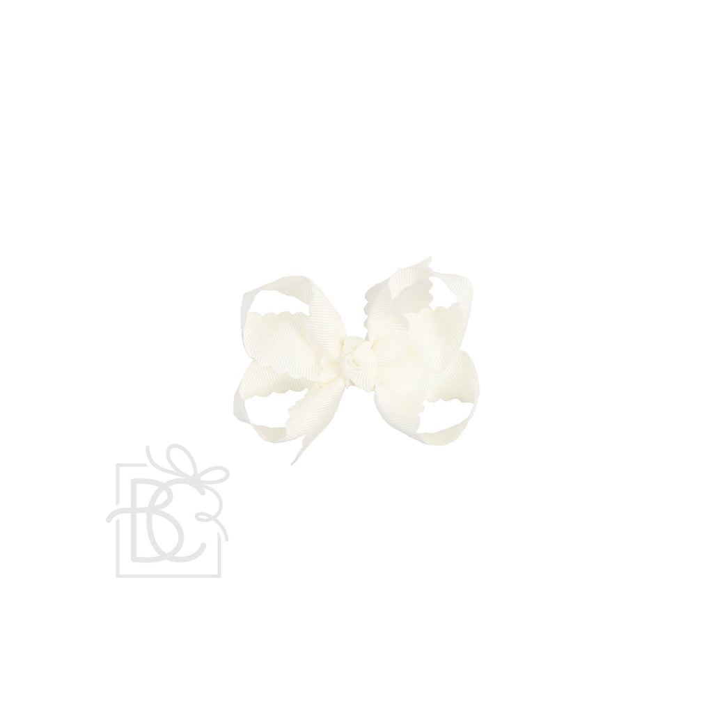 Scalloped Edge Grosgrain Hair Bow