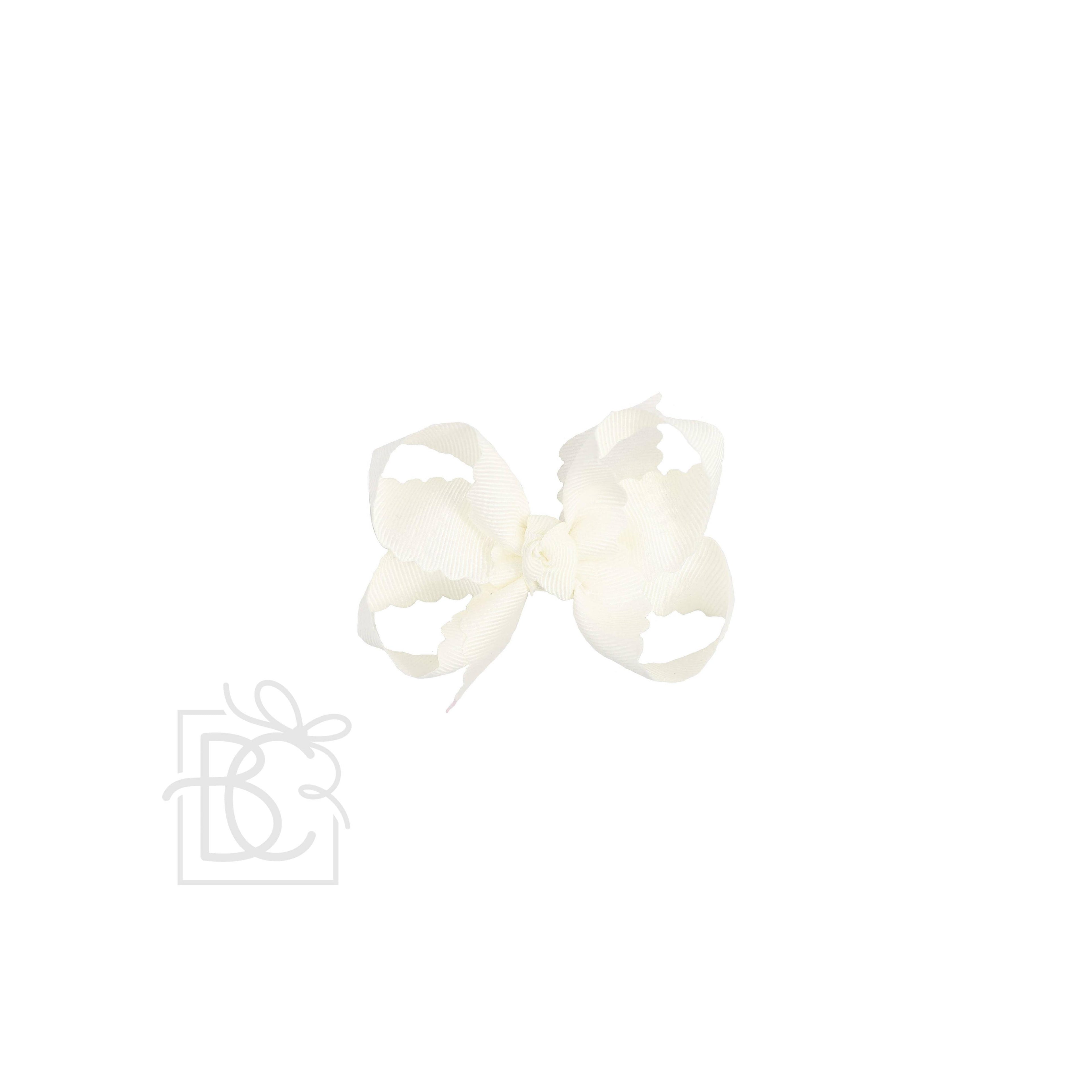 Scalloped Edge Grosgrain Hair Bow