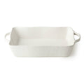Linen Cream Medium Rectangular Baker