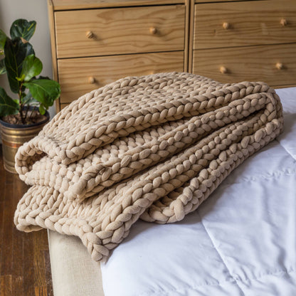 Chunky Knit Throw