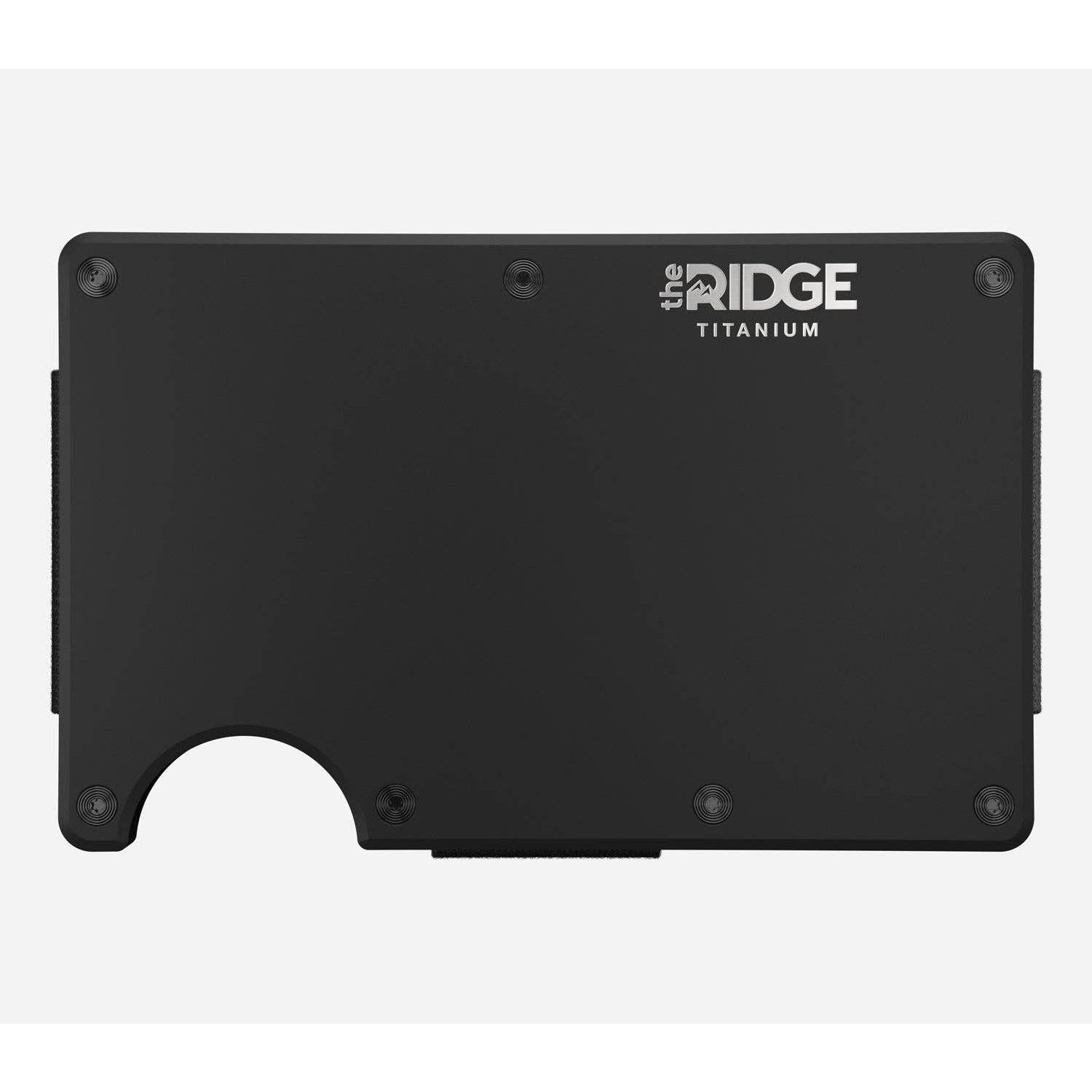 Ridge Wallet - Matte Black Titanium