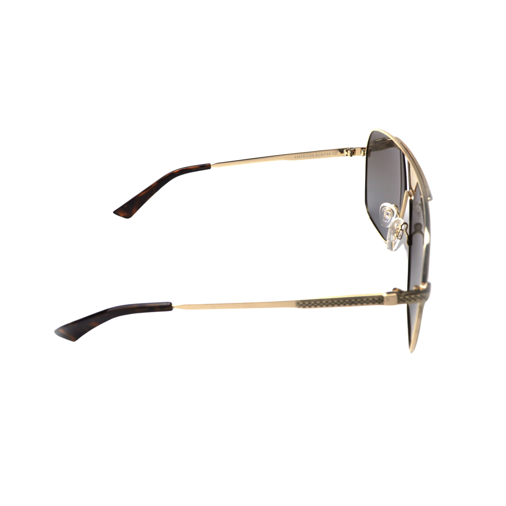 West Gold Frame/Brown Lens