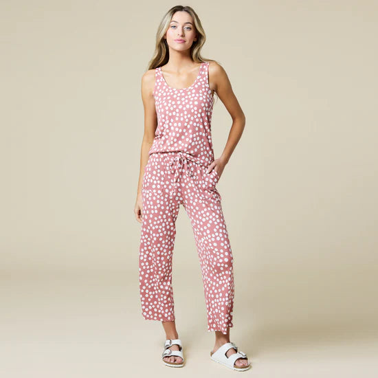 Sleep Soft Classic Scoop Tank Capri PJ Set