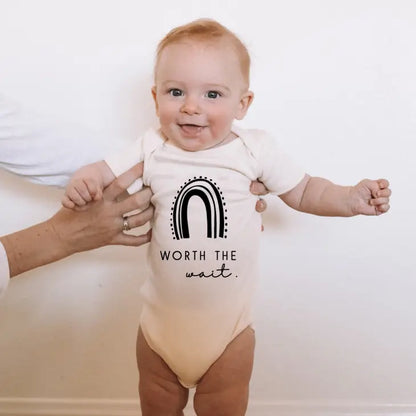 Worth the Wait Organic Cotton Bodysuit | Short Sleeve