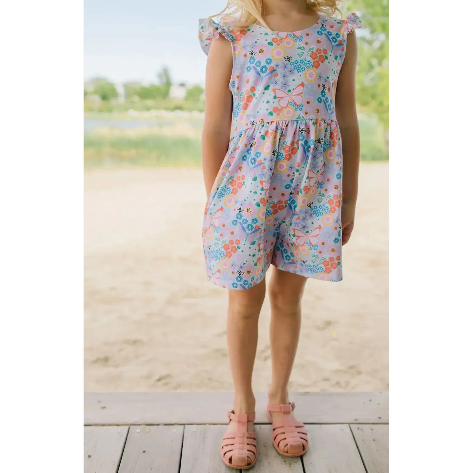 Ollie Jay Macie Romper in Butterfly Dream