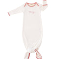 Howdy! Embroidered Knotted Gown, Dusty Rose