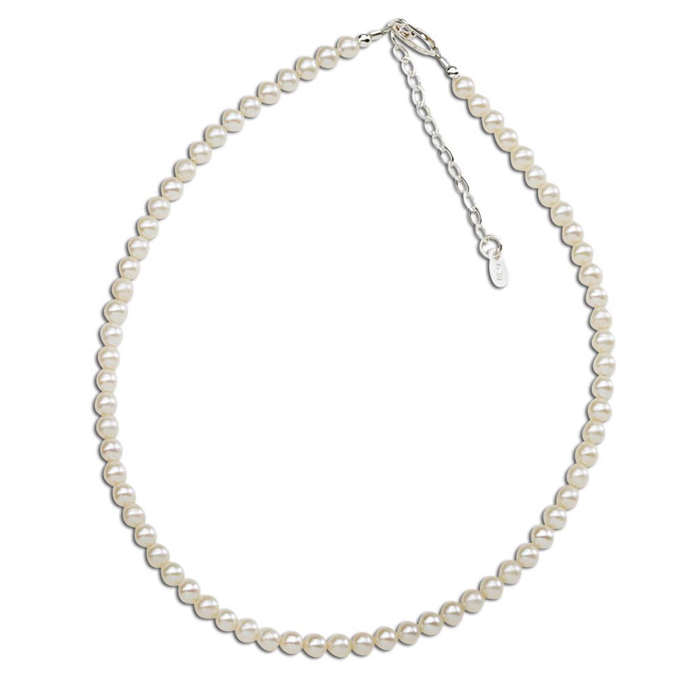 Girls Sterling Silver Pearl Kids Necklace Jewelry