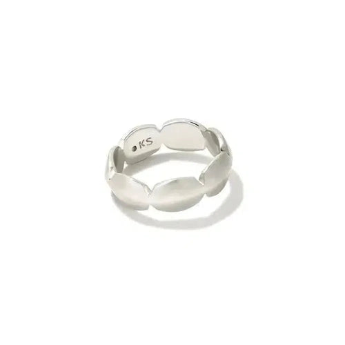 Kendra Scott Brooke Band Ring Rhodium Metal