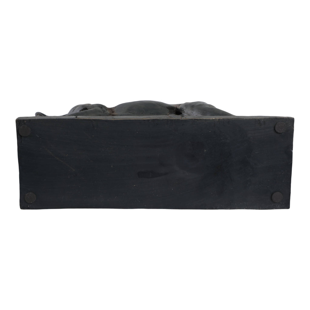 Sculpture - Brown Resin Cracked Horse On Stand, 16 in.