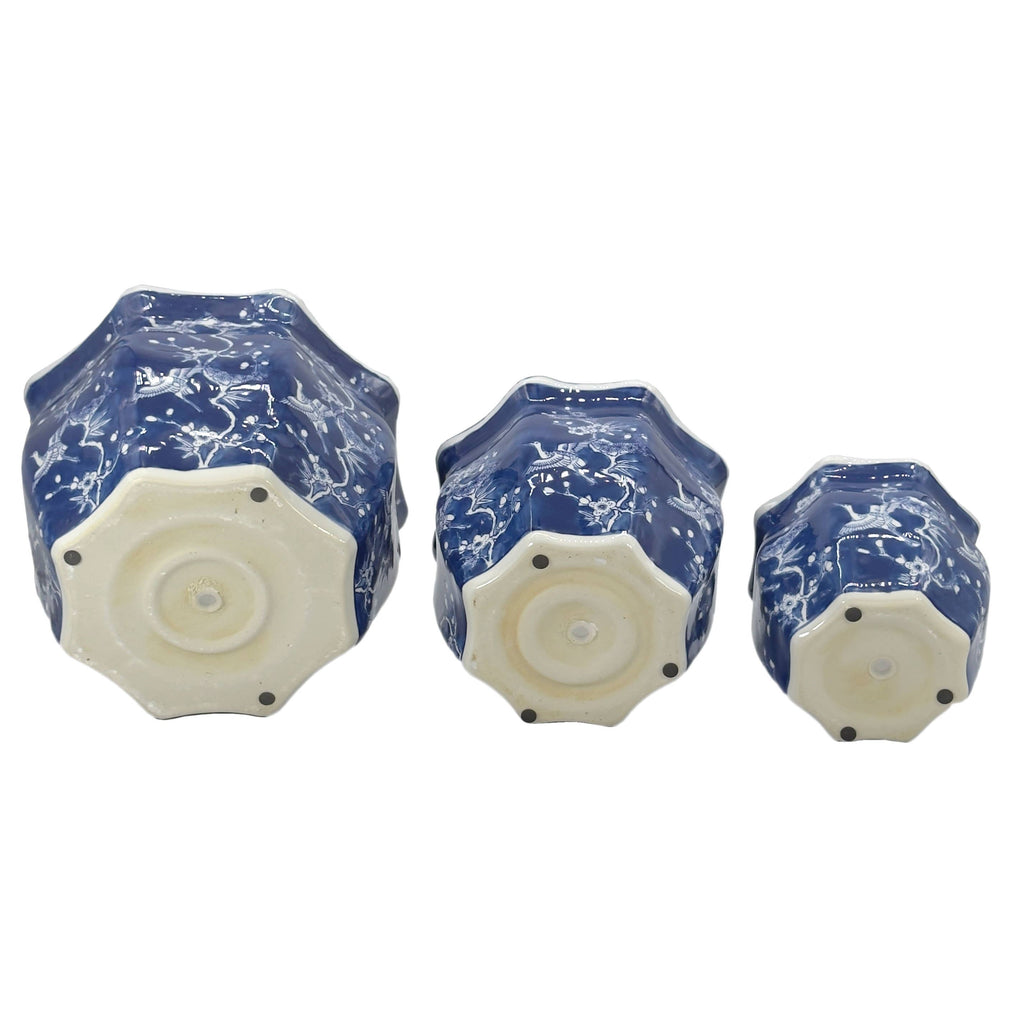Ceramic Chinoiserie Planter Pots