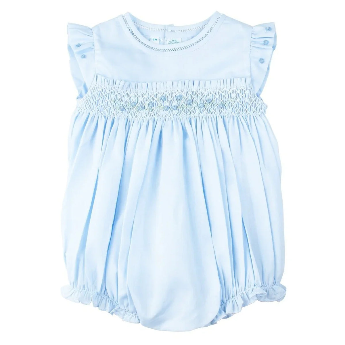 Rose Garden Collection Smocked Fly Sleeve Bubble
