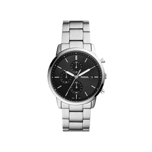 Minimalist Chronograph Stainless Steel Watch