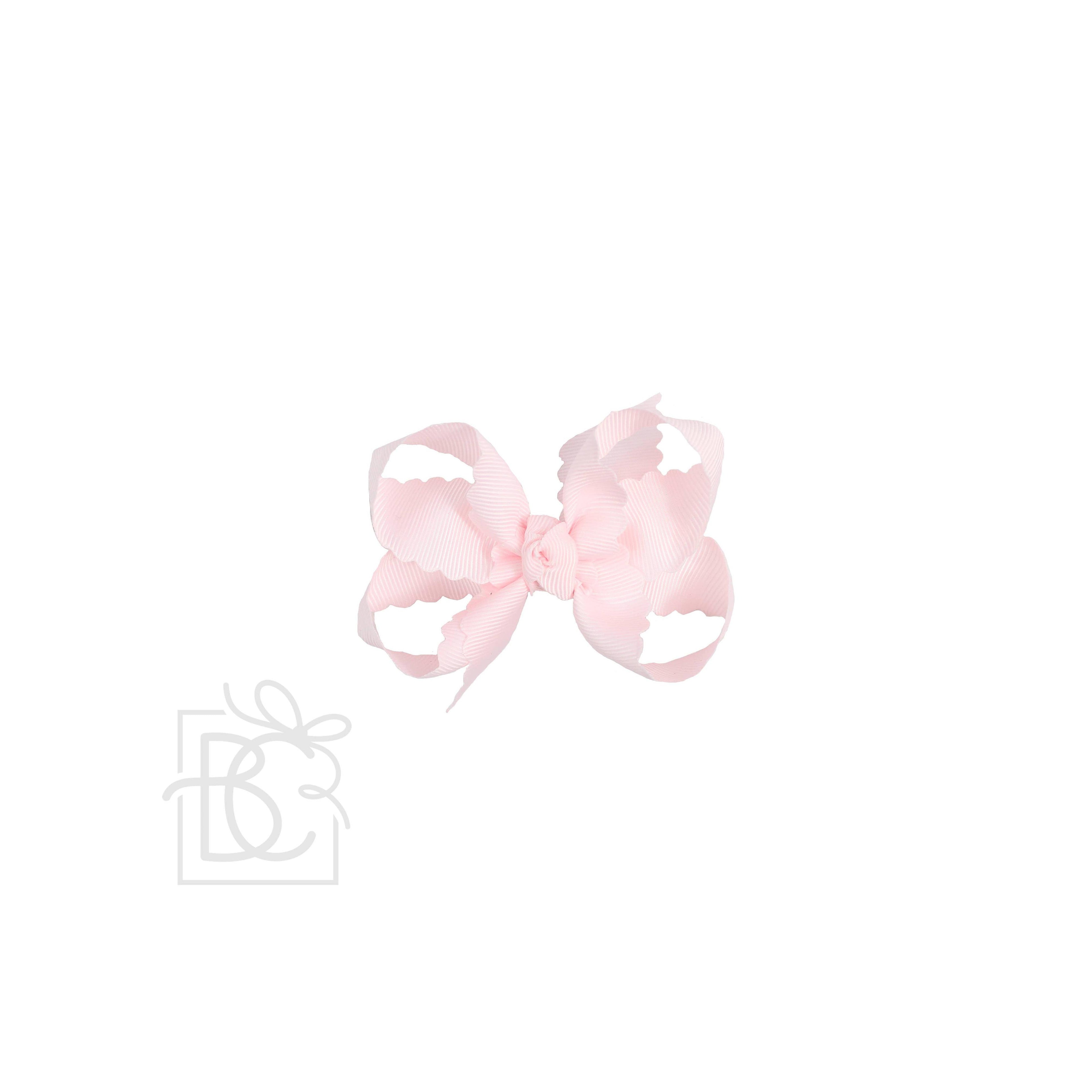 Scalloped Edge Grosgrain Hair Bow