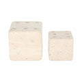 Marble Stone Dice, Ivory