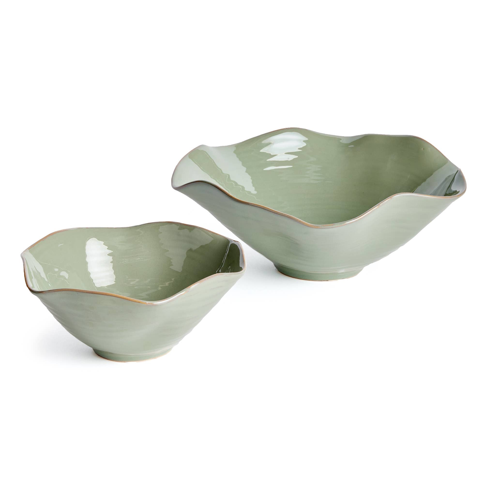 Rivo Decorative Bowls, Set of 2, Green