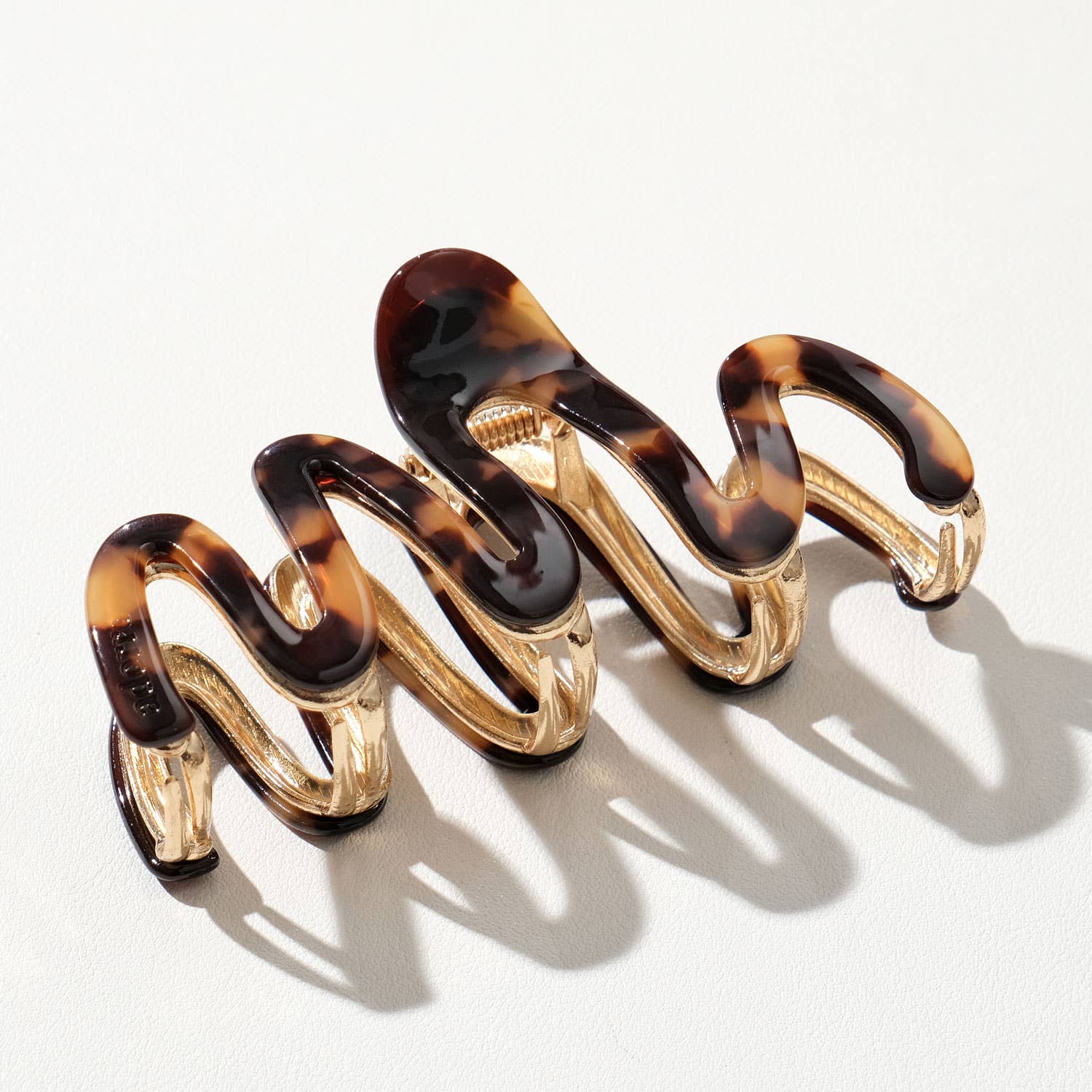 Willow Vintage Metal  Squiggle Claw Clip - Large