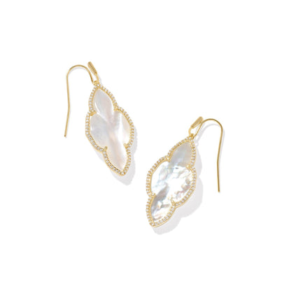 Abbie Pave Frame Drop Earrings