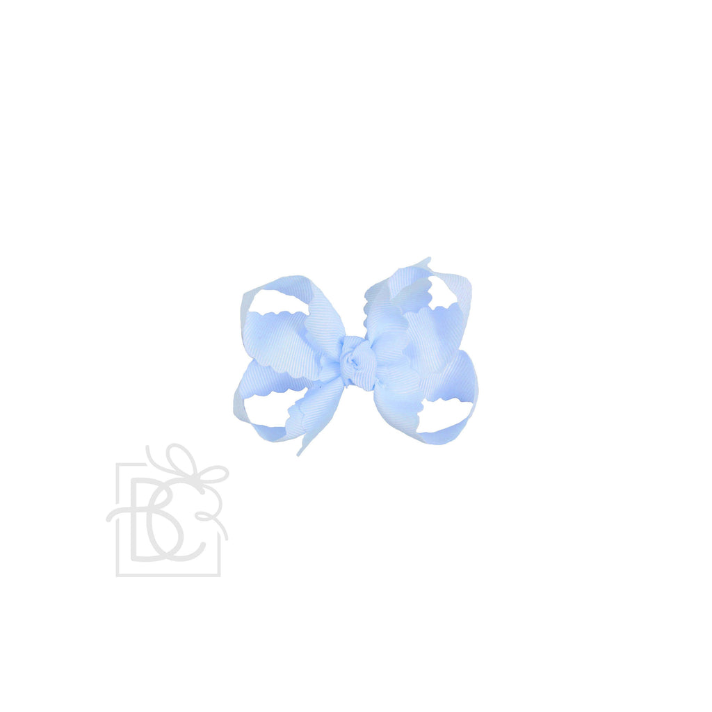Scalloped Edge Grosgrain Hair Bow