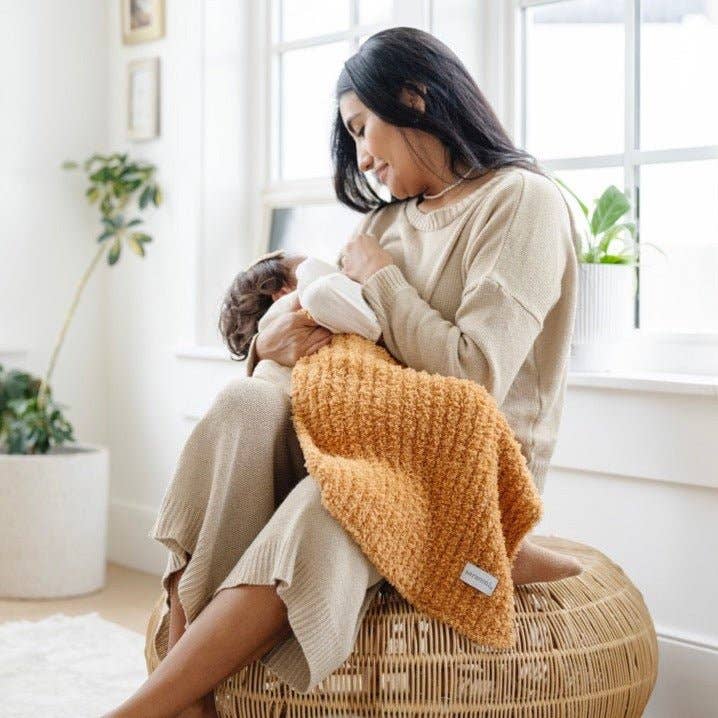 Ribbed Bamboni Mini Blanket