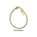 14K Gold-Plated SterlingSilver Baby or Girls Beaded Bracelet
