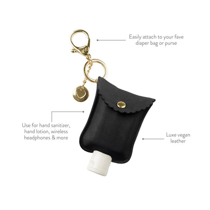 Taupe Cute 'n Clean™ Hand Sanitizer Charm Keychain