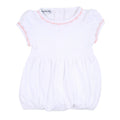 Baby Joy Bubble with Pink Crochet Trim